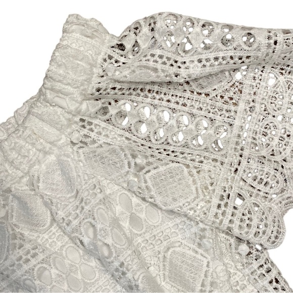 Anthropologie Sunday in Brooklyn White Lace XS Top - Picture 6 of 9